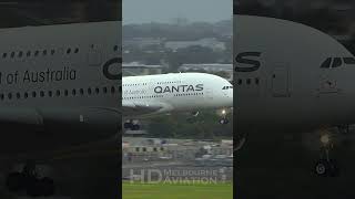 Qantas A380800 landing at Sydney international airport [upl. by Stanton]