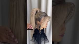 How to make High ponytail hairstyles for commuting to work hairstyles beautifullhairstyle shorts [upl. by Ellehcin]