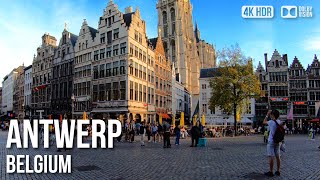 Antwerp Exploring City Centre  🇧🇪 Belgium 4K HDR Walking Tour [upl. by Ahsakat935]