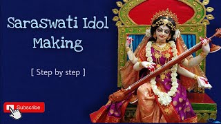 saraswati murti making with mseal ।। ছোট্ট সরস্বতী ঠাকুর তৈরি सरस्वती माँ की मूर्ति बनाना [upl. by Sylvanus]