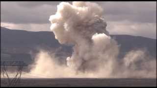 2 big explosions on the Waiouru Army training ground [upl. by Eilitan421]