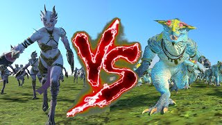 Daemonettes of Slaanesh VS Saurus Warriors Total War Warhammer 3 [upl. by Patten]