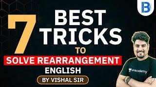 7 Best Tricks to Solve Rearrangement  English Tricks  By Vishal Sir [upl. by Mike626]