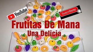 Como HACER FRUTITAS DE MANA MAZAPAN Gastronomia Peruana Lima 2018 matinee cómo hacer receta preparar [upl. by Zacks]