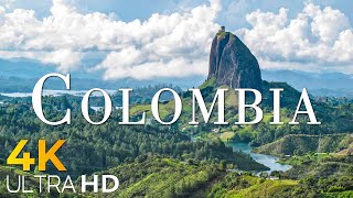 COLOMBIA IN 4K DRONE FOOTAGE ULTRA HD  Beautiful Scenery Footage UHD [upl. by Orlanta]