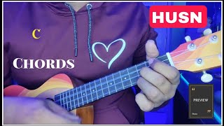 HUSN  ANUV JAIN  UKULELE CHORDS LESSON [upl. by Olegnalehcim]