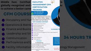 Certified Facility Manager CFM  971524902971 [upl. by Norward]