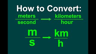 Converting ms to kmh EASY [upl. by Enreval]