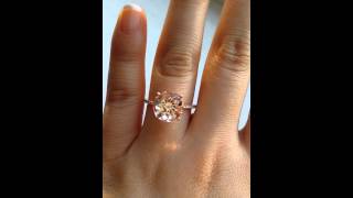 Rosados Box Eloise Morganite Engagement Ring [upl. by Nosittam217]