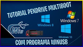 TUTORIAL COMO CRIAR PENDRIVE MULTIBOOT COM TODOS SISTEMAS WINDOWS WINUSB PASSO A PASSO [upl. by Mahtal]