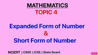 How to teach kids at home Expanded Form amp Short Form of Number Check Place ValueGrade 110 [upl. by Allin]