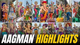 Highlights of Mumbai Ganpati Maha Aagman 2024😍❤️  120 Ganpati Arrivals  Mumbai Ganpati 2024 [upl. by Scarlett198]