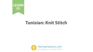 Tunisian Knit Stitch [upl. by Avah]