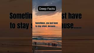 sometimes you just have to stay silent becauseshorts psychologyfacts subscribe [upl. by Egide]