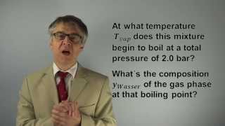 PCIQ03 How to Calculate the Boiling Point of a Mixture of Immiscible Fluids steam distillation [upl. by Lyndel]