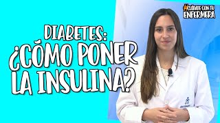 Diabetes cómo poner la insulina [upl. by Oirom]