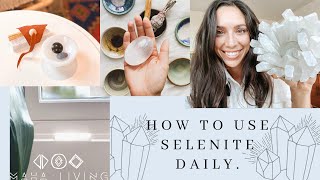 HOW TO START USING SELENITE DAILY  Top 3 ways for when amp how to use selenite crystals [upl. by Lowry543]