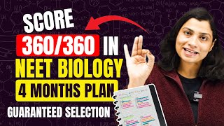 Score 360360 in NEET BIOLOGY in 4 Months  4 Month Master Plan for NEET 2024  Ritu Rattewal [upl. by Siberson]