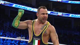 Santino Marella vs Tensai SuperSmackDown Dec 18 2012 [upl. by Cuda]