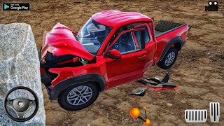 Hilux pickup durability test in FlexicX Android game drivex Realistic car physics gameplay [upl. by Teloiv]