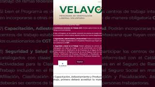 ¿Qué es el VELAVO stps seguridadysaludeneltrabajo riesgoslaborales imss VELAVO saludlaboral [upl. by Anila]