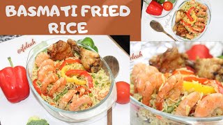 BASMATI FRIED RICE RECIPE [upl. by Eyllib487]