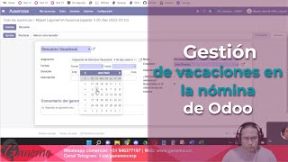 ✔💲 Presenta declaraciones de nómina en Odoo PLAME  SUNAT  Gestión de Vacaciones con Odoo 😎👌 [upl. by Adnawat621]