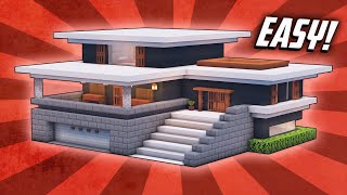 Minecraft How To Build A Large Modern House Tutorial 32 [upl. by Mavilia]