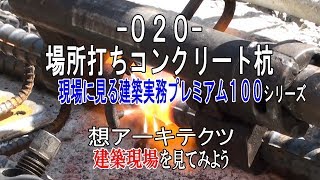 【020 場所打ちコンクリート杭】現場に見る建築実務プレミアム１００シリーズ [upl. by Esereht]