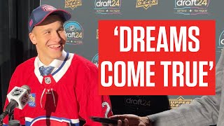 Ivan Demidov Knew The Montreal Canadiens Would Take Him If He Was Available At 2024 NHL Draft [upl. by Ajnos]