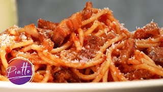 Pasta AMATRICIANA Ricetta Originale di AMATRICE [upl. by Eseilanna864]