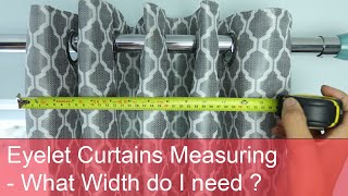 Eyelet Curtains Measurements  How to Measure Width [upl. by Madelyn234]