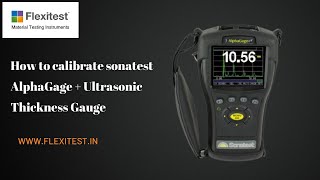 Sonatest AlphaGage  Ultrasonic Thickness Gauge [upl. by Yddub641]