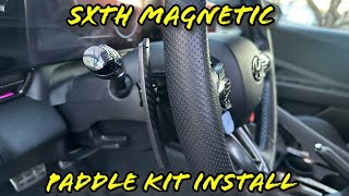 HOW TO INSTALL SXTH MAGNETIC PADDLE SHIFTERS ON YOUR DCT N CAR ELANTRA N KONA N VELOSTER N [upl. by Keavy]