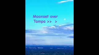 Moonset over Tampa blue milliondollarbaby hiphop music [upl. by Wattenberg]