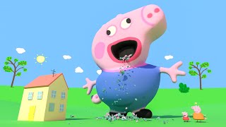 Daddy pig  🅵🆄🅽 Ways to die 🐷😄 NOT FOR KIDS [upl. by Benni312]