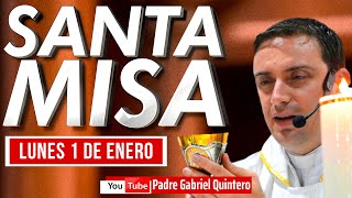 Santa Misa de hoy lunes 1 de enero de 2024 ✅ MISA Y EUCARISTÍA DE HOY EN VIVO Padre Gabriel Quintero [upl. by Riffle]