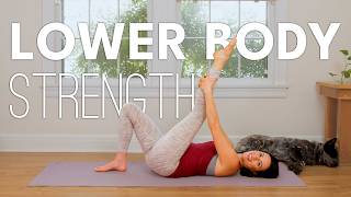 Lower Body Strength  30 Minute Yoga Practice [upl. by Enyahs]