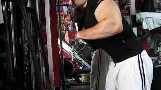 Cable triceps pushdown with a Criterions bar [upl. by Ries920]