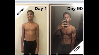 3 months Skinny to Muscle 14 Year Old Insane Body Transformation [upl. by Linc91]