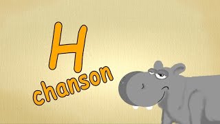 apprendre le français pour les petit  lettre quotH chansonquot  alphabet en francais chanson [upl. by Adiaroz665]