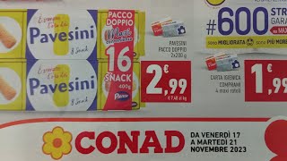 Volantino CONAD dal 17 al 21 novembre ANTEPRIMA [upl. by Elreath]