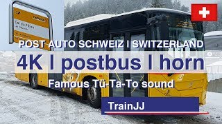 PostAuto Posthorn Schweiz  Dreiklanghorn  TüTaTo  Postbus Horn Switzerland [upl. by Aniad]