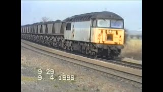 Trains around Knottingley April 1996 [upl. by Silvanus]