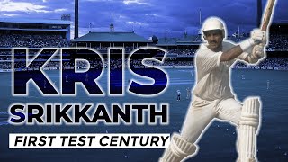 Kris Srikkanth smashes first Test century in explosive style  From the Vault [upl. by Linet]