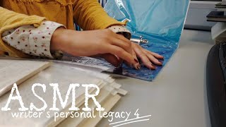 ASMR Library ▪️ Organizing Writers Diary Notes with Plastics amp Folder ▪️ Writers Personal Legacy 4 [upl. by Nnaeirb]