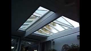 Eichler Atrium with Retractable Roof CustomBuilt by Rollamatic [upl. by Zea483]