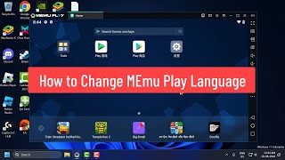 How to Change MEmu Play Language [upl. by Ylrevaw527]