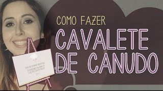 Plaquinha de Canudo  Cavalete Tripé  DIY  Como fazer [upl. by Ehrman832]