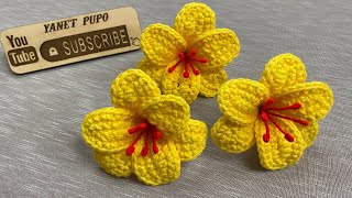 PASO A PASO PARA TEJER FLORES A CROCHET [upl. by Betsey]